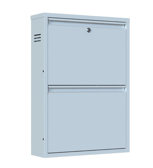 Çelik ayakkabı dolabı 2 kapaklı