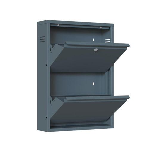 Çelik ayakkabı dolabı 2 kapaklı